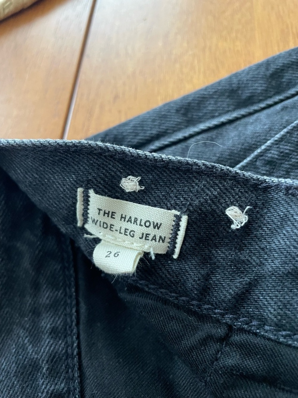 Madewell The Harlow Wide-Leg Jeans in Black - Picture 3 of 4